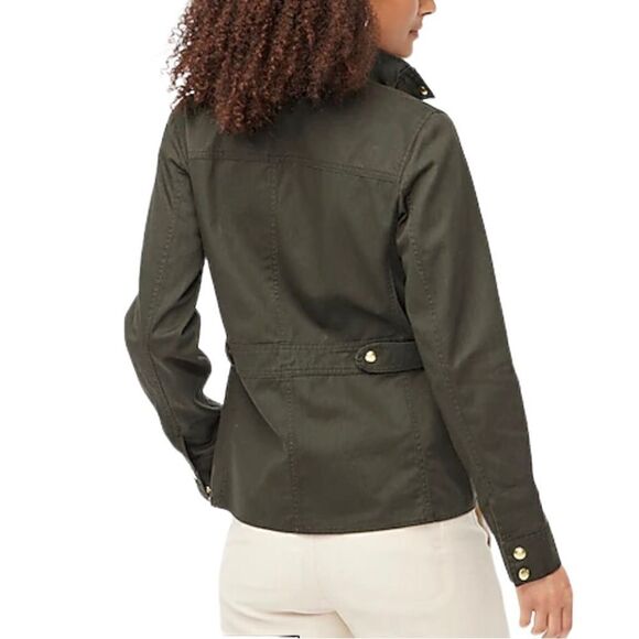 J Crew Relaxed Boyfriend Field Jacket Olive Green Size XS - Picture 3 of 15